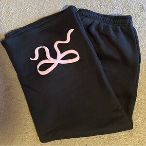 PacSun Edikted Bonney Bow Detail Sweatpants Dark Gray XL